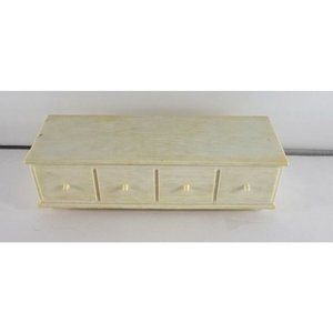 Vintage Susy Goose Barbie Tammy Sized Storage Bench Furniture White 1960s